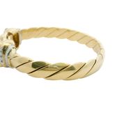 9.5” Pre-owned 9CT Huge Leopard Head Bangle (129.85g)